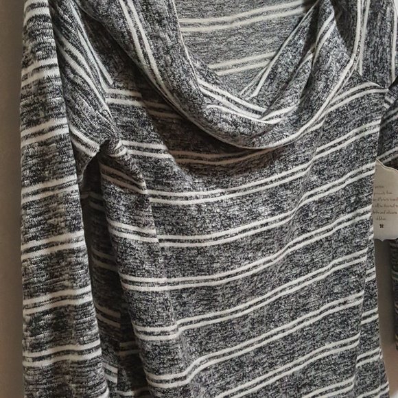 NWT Altar'd State Gray Stripe Cowl Neck Dress - Picture 5 of 10